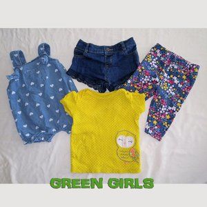 Lot 4 newborn-6 month BABY Clothes Girls  CARTER'S